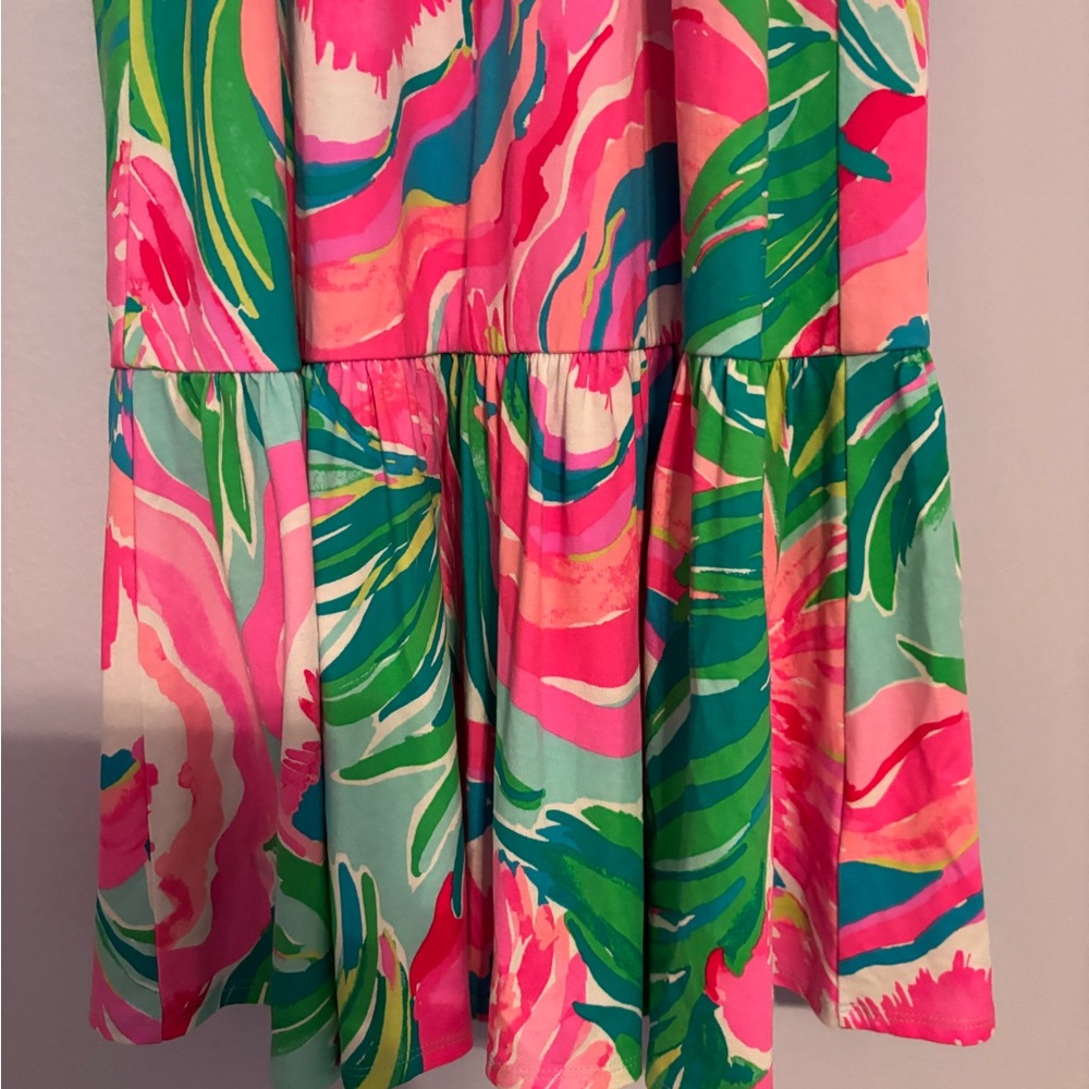 Lilly Pulitzer Pink and Green Floral Dress - Picture 2 of 8